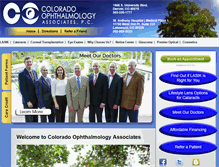 Tablet Screenshot of coloradoophthalmology.com